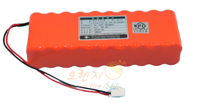 밧데리      <br> 24V  600mAh       <br>배열   2 × 10
