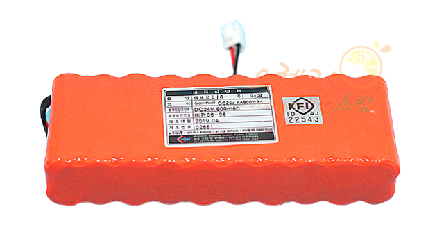 밧데리     <br>  24V  900mAh      <br> 배열   2 × 10