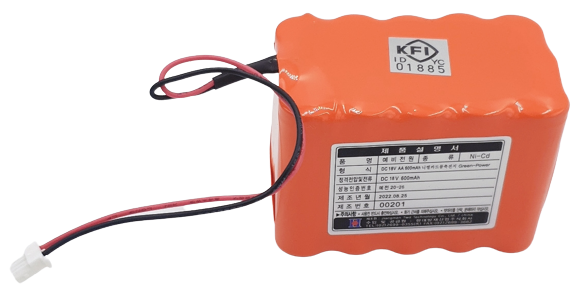 밧데리     <br>  18V  600mAh    <br>  배열   5 ×  3